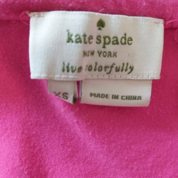 KATE SPADE | Women's Tank Top Pink Size X-Small - Picture 7 of 8